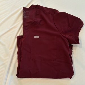 Scrub Set Burgundy FIGS